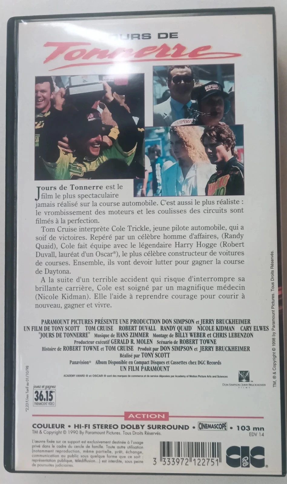 VHS Days of Thunder / Tom Cruise Nicole Kidman – photo 4